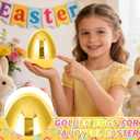 Octeric 12 Pcs 6" Jumbo Golden Easter Eggs, Fillable Shiny Metallic Plastic Eggs for Filling Treats Toys Gift Baskets Filler Stuffers, Easter Hunt Decor, Party Favor, Classroom Prize Supplies