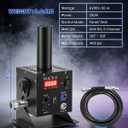 CO2 Jet Machine with 12 RGB LEDs & DMX512 Control, 19ft High-Output CO2 Cannon Fog Machine for DJ, Nightclub, Concert, Wedding, Party, Stage Show- Professional Portable Stage Effect Equipment, 1-Head Version