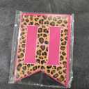 Pink Cheetah Print Birthday Decorations Leopard Foil Cherry Print Balloons Happy Birthday Banner with Heart Balloons for Women Baby Shower Safari Wild Birthday Theme Party Supplies