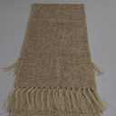 ZeeMart Beige Table Runners 108 Inches Long, Burlap Linen Style Rustic Farmhouse Table Runner, Long Boho Dining Table Runner, 13x108 Inches, Oatmeal Beige