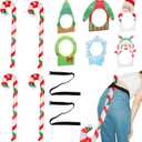 14pcs Christmas Tail Game Set, Funny Adults Christmas Party Tail Games Set Suitable for Carnival Activities Holiday Gathering Family Party Supplies