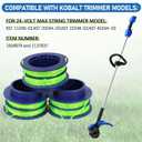 0.080-Inch Pre-Wound Dual Line String Trimmer Line Spools, 3 Pack