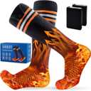 Heated Socks for Men Women, 5000mAh Upgrade Rechargeable Electric Battery Heating Socks, Foot Warmer Washable for Hunting Camping Skiing Sports Outdoor Work