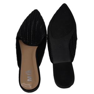girl mia haydee black woven 9.5