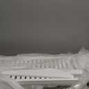 SONGMICS Over The Toilet Storage, 4-Tier Over Toilet Bathroom Organizer with Adjustable Shelves, 10.2 x 24.8 x 72.8 Inches, Space-Saving, Cloud White UBTS041W01