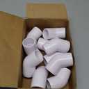 10 Pcs 90 Degree Elbow Pipe Fittings (Socket x Socket), Heavy Duty 2 Way Right Angle Pipe Fitting for DIY Creations, Schedule 40 PVC Coupling Adapter.