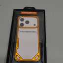 OATSBASF for iPhone 17 Pro Bumper Case, No Back Design, Aluminum Frame Slim Fit, Compatible with MagSafe, 4 Corner Shockproof Protection, Orange