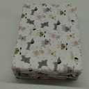 Beatrice Home Fashions Printed Microfiber Sheet Set, Soft Comfortable Easy Care, Includes 1 Fitted Sheet with 12" Deep Pockets, 1 Flat Sheet, Pillowcase, Queen, White Puppy Love