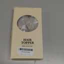 HAIRCUBE 12 inch Hair Toppers for Women 5"*5.5" Large Base ombre Light Blonde Real Human Hair Topper No Bangs Hair Toppers for Women with Thinning Hair Cover Gray Roots Add Volume