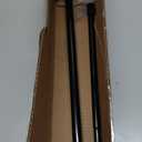 1Pack Spring Tension Curtain Rod 26-39 inch Black Adjustable Spring Rod Extendable Tension Rod For Kitchen, Bathroom, Window, Bookshelf, Closet