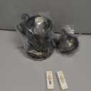 Turkish Moroccan Table Lamp Lantern with Handmade Mosaic Glass Lampshade Tiffany Style Bohemian Stained Glass Decorative Desk Lamps Bedside Night Lights for Bedroom (Multiple Blues)