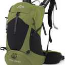 IX INOXTO Hiking Backpack, 26L/40L Waterproof Hiking Daypack with 3L Water Bladder and Rain Cover, Lightweight Travel Camping Backpack for Men Women (Dark Green)
