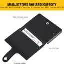 2 x Pop Up Wallet for Men with Buckle, Smart Credit Card Wallet, Mens Minimalist Wallet, Card holder Wallet, ID Window, RFID-blocking(Black) (Oil Wax Leather)