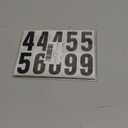 2 inch Self Adhesive Numbers for Mailbox, House Numbers, Reflective Mailbox Number, Trash Cans Number, for Outside, 120 PCS (Black/White)