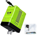 2 in 1 Compatible with 120w Fast Charger, 2025 New Retractable Wall Fast Charger Module, Portable charger with All in 1 Foldable Plug,for Phone, Tablet, Laptops (Green)