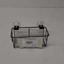 Metal Wire Shower Basket  Wall-Mounted Storage Organizer 