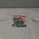 Boys 4th of July Shirt for Kids Toddler Girls T-Shirts American 250 Anniversary USA Flag Patriotic Tee 2-8 Years
, 140