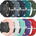 Band for Amazfit Bip 6/Bip 5, 22mm Quick Release Silicone Replacement Band for Amazfit GTR 4/3/3 Pro/2/2e/GTR 47mm Smartwatch (No Tracker), 10 Pieces