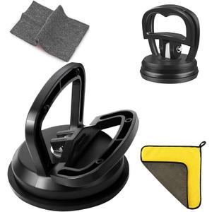 Dent Puller, 4 Pcs Car Dent Puller Suction Cup Car Dent Removal Kit Dent Repair Kit Nano Sparkle Cloth for Car Scratches for Cars Body, Glass Screen Tiles Lifting Objects Moving