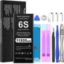Upgraded Battery for iPhone 6S, (2025 New Version) [11800mAh] Battery Replacement for iPhone 6S A1633,A1688,A1700 with Complete Professional Repair Tool