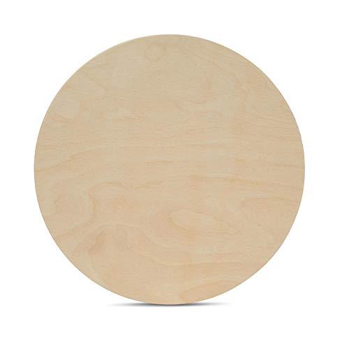 Wood Circles 14 inch 1/2 inch Thick, Unfinished Birch Plaques, Pack of 1 Wooden Circle for Crafts and Blank Sign Rounds, by Woodpeckers