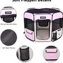 JESPET Pet Dog Playpens 36", 45" & 61" Portable Soft Dog Exercise Pen Kennel with Carry Bag for Puppy Cats Kittens Rabbits, Indoor/Outdoor Use