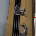 Curtain Rods for Windows 28 to 48 inch, 5/8" Diameter Black Warp Around Curtain Rod for Bedroom Living Room