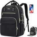 Knitting Bag Crochet Backpack for Crocheters,Yarn Organizer Storage for Knitters Travel,Large Capacity Crochet Bag Yarn Storage Tote Bag with USB Port Knitting Gifts for Women