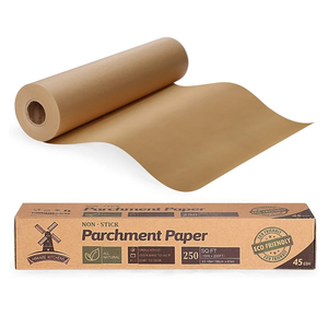 Unbleached 15 x 200 ft Parchment Baking Paper Roll - 250 Sq.Ft for Baking, Cooking, Grilling, Air Fryer and Steaming