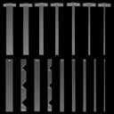 NBEADS 16 Pcs Book Cover Guide, Acrylic Bookbinding Ruler Bookbinding Easy Scrapbooking Tool Book Cover Making Kit for Album Journal Planner Book Cover Making