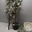 VEVOR Artificial Eucalyptus Tree, 6 FT Faux Plant, Secure PE Material & Anti-Tip Tilt Protection Low-Maintenance Plant, Lifelike Green Fake Potted Tree for Home Office Christmas Decor Indoor Outdoor