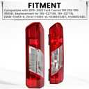 HECASA Pair Tail Light Compatible with 2015-2024 Ford Transit 150 250 350 350HD E-Transit Replacement for CK4Z-13405-G CK4Z-13404-K FO2800242 FO2801242 Rear Taillights Lamp Driver & Passenger Side