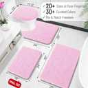 OLANLY Large Bathroom Rugs 59x35, Extra Soft Absorbent Chenille Bath Rugs, Rubber Backing Quick Dry, Machine Washable Bath Mats for Bathroom Floor, Tub and Shower, Home Decor Accessories, Pink
