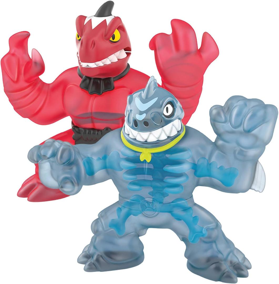 Heroes of Goo Jit Zu Dino X-Ray Fossil Faceoff Versus Pack - Thrash vs Verapz (2 Piece Set)