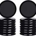 Ezprotekt Furniture Sliders for Carpet, 16 Pack 3.5" Furniture Movers Sliders, Heavy Duty Reusable Carpet Sliders, Furniture Glides for Sofa Bed Couch Fridge, Move Your Item Easy & Safely (Black)