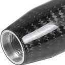 muge racing Universal Carbon Fiber Long Shift Knob 180mm Automatic/Manual Gear Shift Knob for Most Vehicles with 3 Adapters