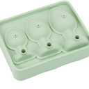 BCKEEWQP Funny Ice Cube Tray - Silicone Ice Maker, Suitable for Whiskey and Juice, Creating A Fun Party Experience(Green)
