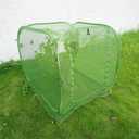 Pop Up Mesh Plant Cover 48x48x48 for Square Raised Garden Bed, Mesh Net Cage Protect from Bird Pest, Insect, Garden Tent for Vegetables, Seedlings Fruits and Herbs (Green)