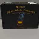 Electric Whiskey Smoker Kit Upgraded, Rechargeable Cocktail Smoker Kit with 4 Light Modes & 6 Wood Chips, Old Fashioned Whiskey Accessories, Bourbon Gifts for Men, Dad, Husband, No Butane