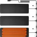 funomo 3 Pack 10” x 30" Heated Snow Melting Mats - Heated Outdoor Mats for Walkways - Electric Snow Melting Mats for Decks and Sidewalks, No-Slip Snow and Ice Melt Heated Sidewalk Mat