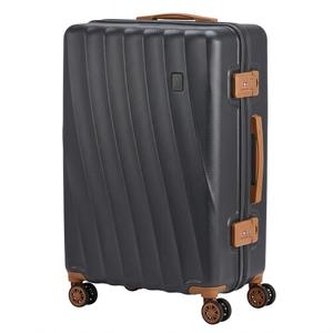 Luggage Sets  Suitcases with Wheels,ABS Hard Case Suitcases with Spinner Wheels,Durable Travel Luggage, Black, Size 24"
