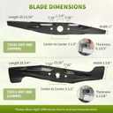 Replacement 72531-VH7-000 (Upper) & 72511-VH7-000 (Lower) Blades Kit, Compatible with 21" Cut Hon da HRX217, HRX217K1, HRX217K2 Lawn Mowers, 2 Blades