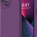 LOVE 3000 Designed for iPhone 13 Case, Premium Silicone with [Camera Protection] [Soft Anti-Scratch Microfiber Lining] Shockproof Protective Phone Case for iPhone 13 Women Men Girls 6.1", Grape