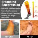 6 Pack Copper Compression Socks for Women and Men Circulation-Best Support for Medical,Running,Nursing,Athletic (Green, M)