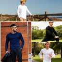 Men's Athletic T Shirts Crew Neck Breathable Quick-Dry Short Sleeve Workout T Shirt for Gym Running Fitness 1&2&5 Pack (White, XXL)