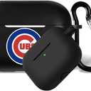 for Cubs Silicone Protective case Compatible with airpods Pro Generation Charging case Cover Keychain