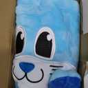 JOYIN Easter Bunny Baske with Foldable Ears, Empty Soft Basket with Handle, Easter Gifts for Babies, Kids Egg Hunt Game, Candy Bag, Party Favor Storage Container(11.8"× 8.7")