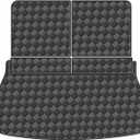 Cargo Mat & Backrest Mats for 2020-2025 Lincoln Aviator Accessories, All Weather Waterproof Rear Cargo Liner Rear Trunk Liner Back Seat Cover Protector (Behind 3rd Row)