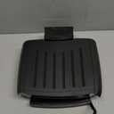 George Foreman Fully Submersible Grill, NEW Dishwasher Safe, Wash the Entire Grill, Easy-to-Clean Nonstick, Black/Grey (4-Serving)