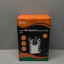 hygger Quiet Hang On Back Aquarium Filter 5-30 Gallon Small Fish Tank Canister Filter with Surface Skimmer Spray Bar 3 Floss Pads Filter Media Adjustable Flow, Easy Water Change 132 GPH